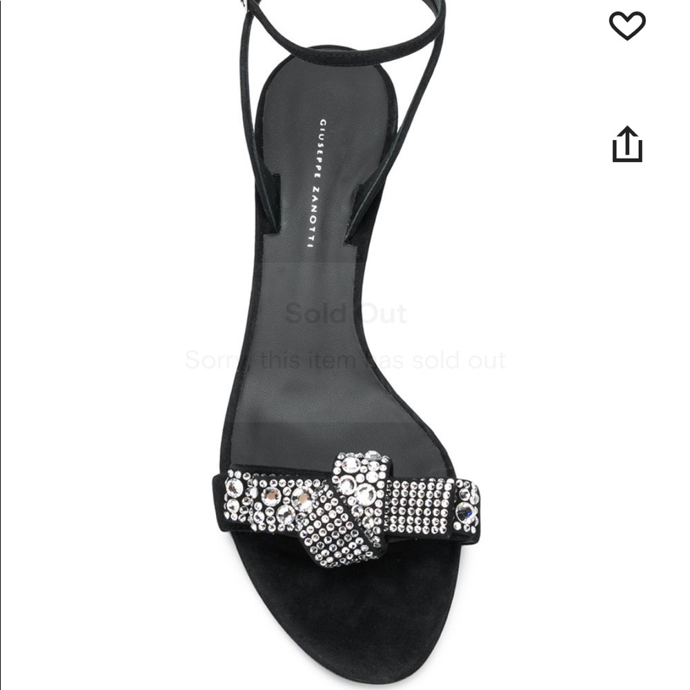 Brand new Giuseppe Zanotti mid heel suede sandals.
